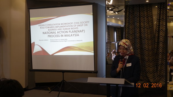 Prof Aisha ASEAN Consultation Workshop